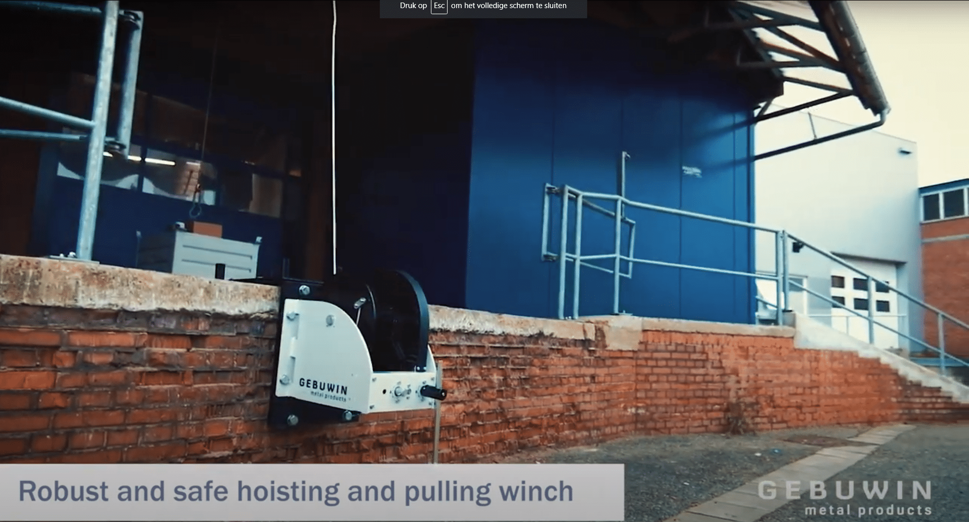 Worm gear winch video thumbnail
